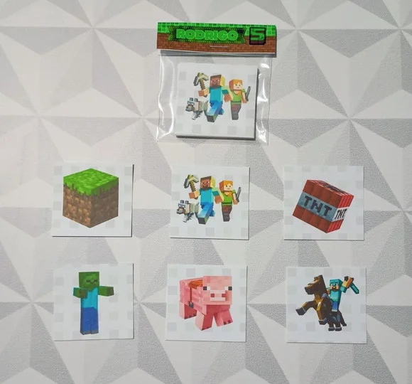 Jogo da Memória Brinde Personalizado Minecraft