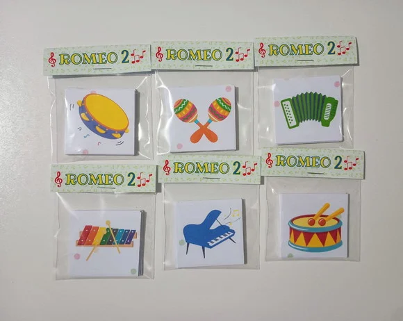 Jogo da Memória Brinde Personalizado Música Instrumentos