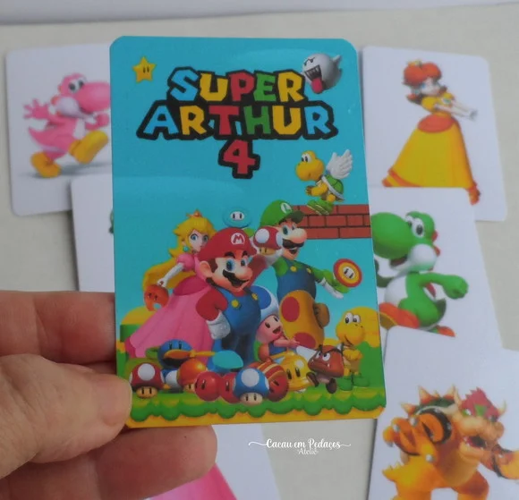Jogo da Memória G Personalizado Super Mário