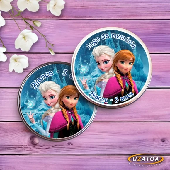 Lembrancinha Jogo da Memória Frozen Personalizado