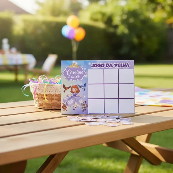 Jogo da Velha Lembrancinha Princesa Sofia Festa 15 un