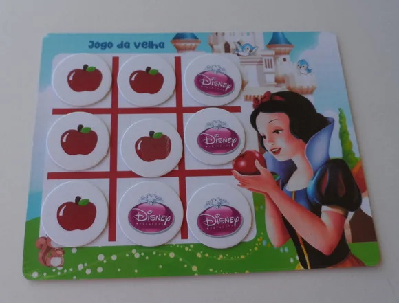 Jogo da Velha Personalizado Branca de Neve Vários Temas