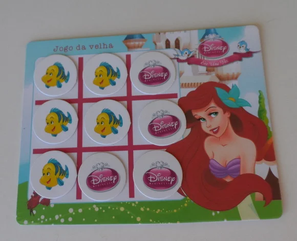 Jogo da Velha Personalizado Pequena Sereia Vários Temas