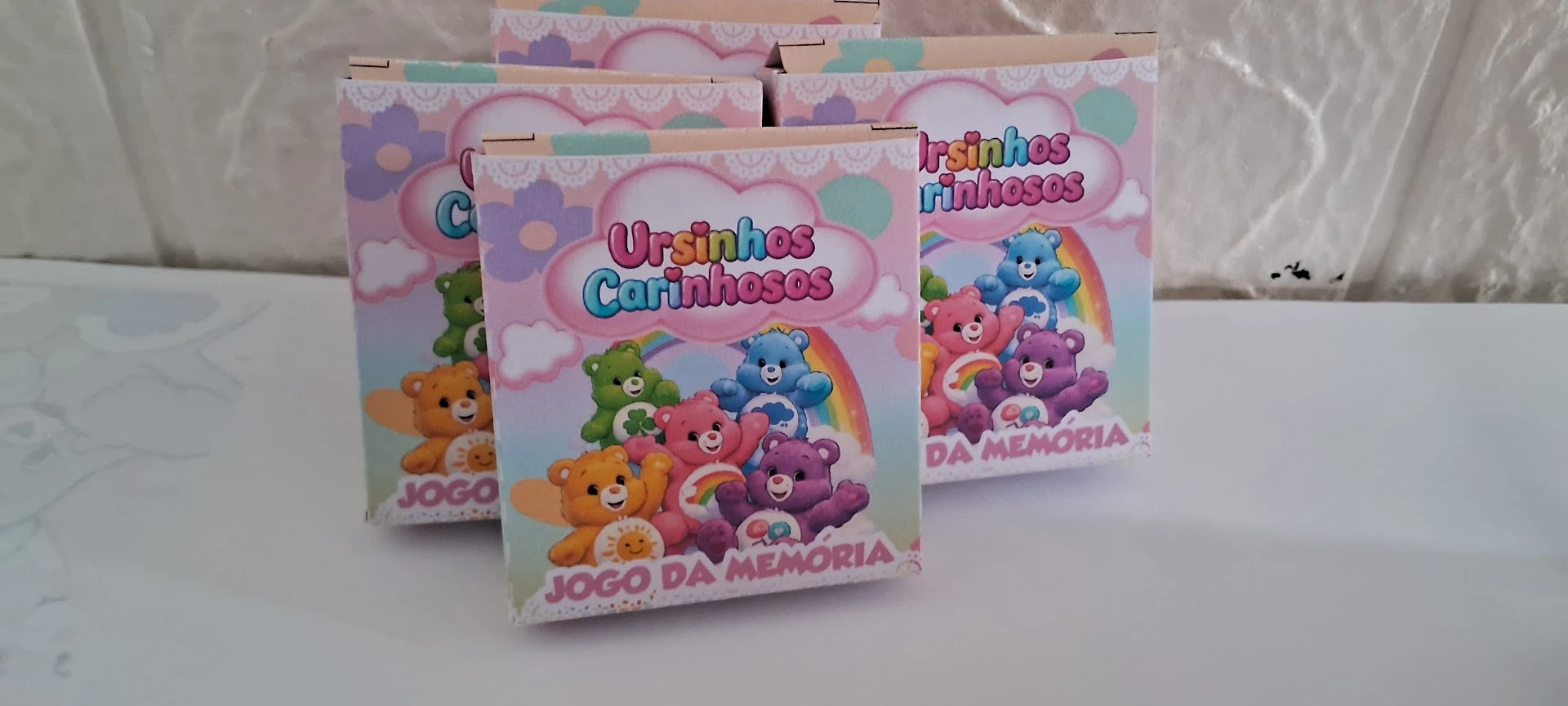 Joguinho da Memória Ursinhos Carinhosos Lembrancinha Personalizada Aniversário Festa Jogo da Memória