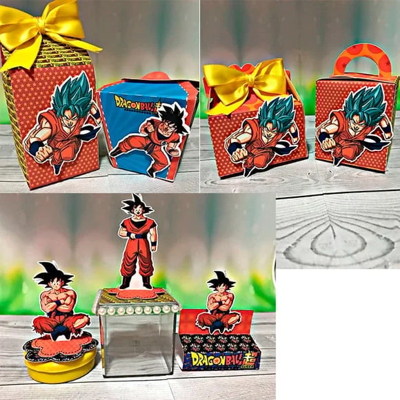Kit 110 Itens Lembrancinha Personalizada Dragon Ball Z Festa