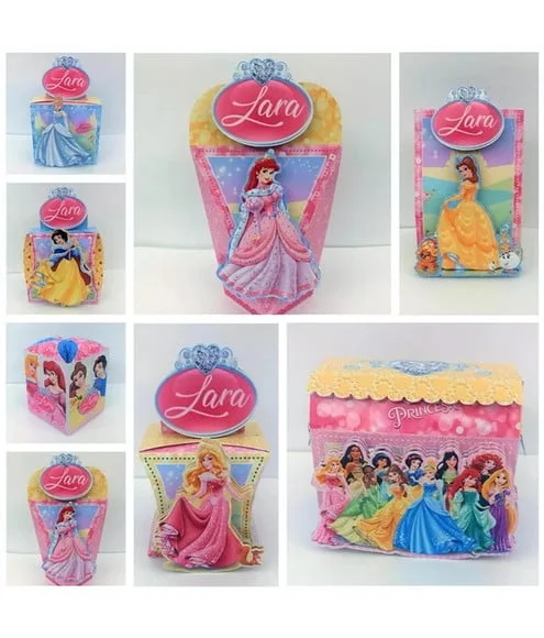 Kit 110 Peças Lembrancinhas Personalizadas Princesas Disney