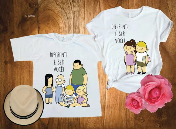 Kit 2 Camiseta Autismo Diferente É Ser Você