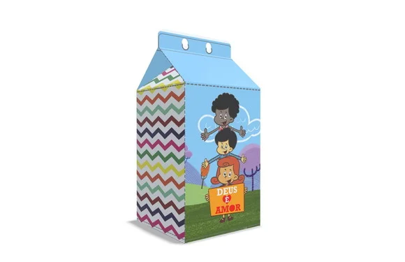 Kit 30 Caixa 3 Palavrinhas Caixa Milk Personalizada