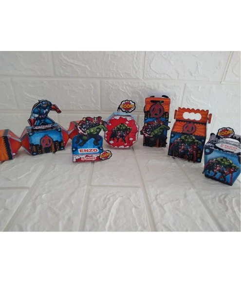 Kit 30 Peças Festa Lembrancinhas Personalizadas Vingadores