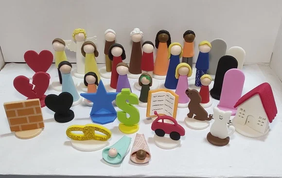 Kit 35 - Bonecos para Constelação Mesa ou Água