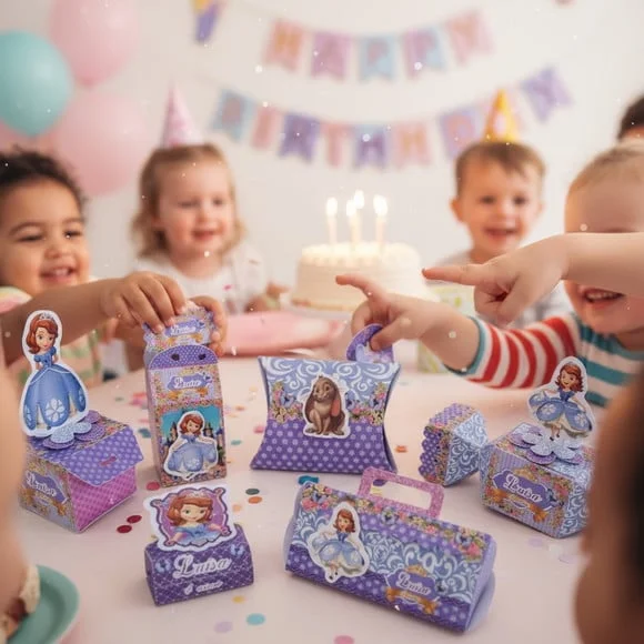 Kit 45 Lembrancinhas Personalizadas a Princesa Sofia