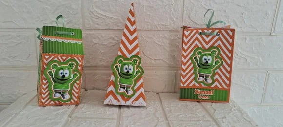 Kit 45 Peças Lembrancinhas Personalizadas Gummy Bear