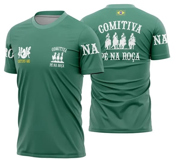 Kit 5 Camisa Cavalgada Vaquejada Cavalo