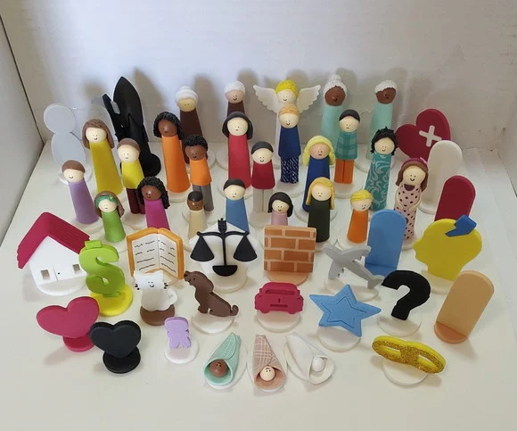 Kit 50 - Bonecos para Constelação Familiar/terapia Junguiana