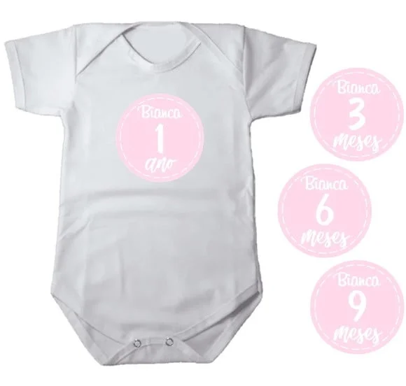 Kit Adesivo Mesversario com Nome