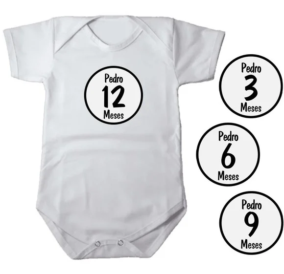 Kit Adesivo Mesversario Números Pretos