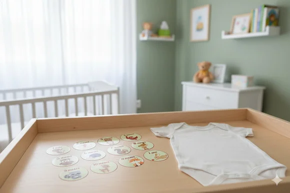 Kit Adesivos Mesversário Personalizado Animais da Floresta