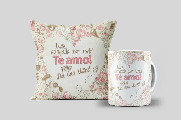 Kit Almofada e Caneca