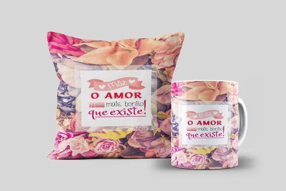 Kit Almofada e Caneca