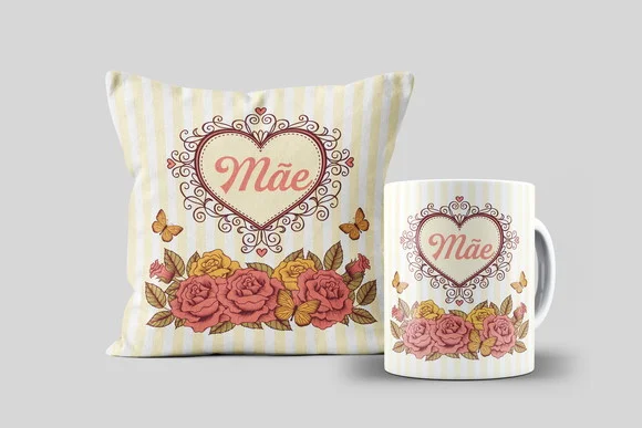 Kit Almofada e Caneca