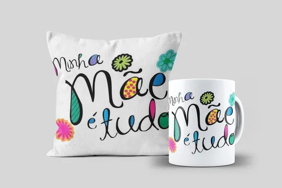 Kit Almofada e Caneca