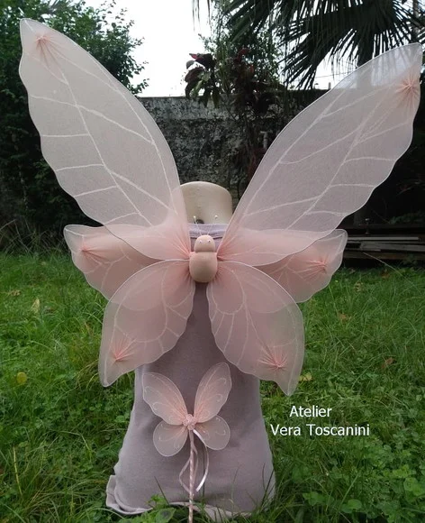 Asa de Fada Borboleta Jardim Encantado Kit Asa e Varinha