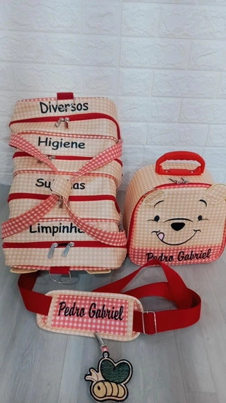 Kit Bolsa Creche 4 Comp. Lancheira