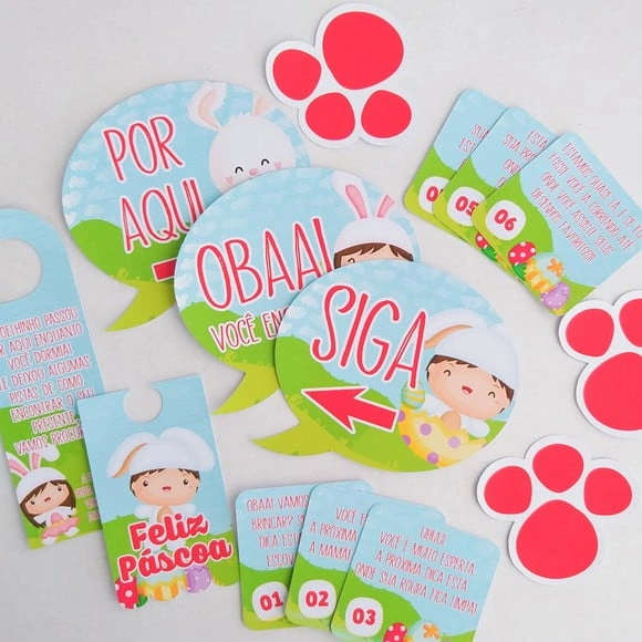 Kit Caça aos Ovos Páscoa