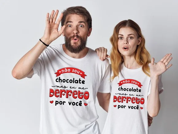 Kit Camiseta Casal Dia dos Namorados
