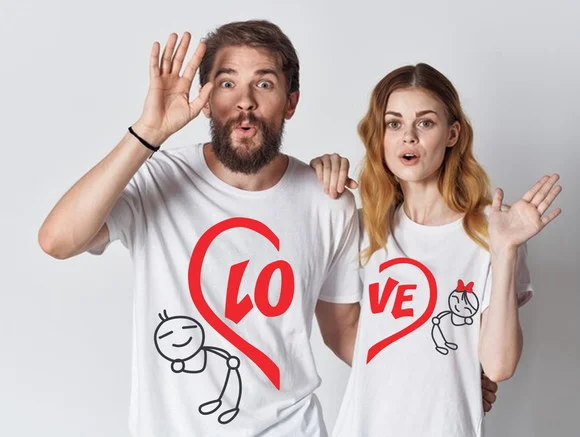 Kit Camiseta Casal Dia dos Namorados Love