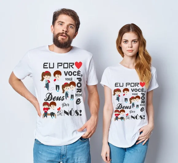 Kit Camiseta Deus é Por Nós