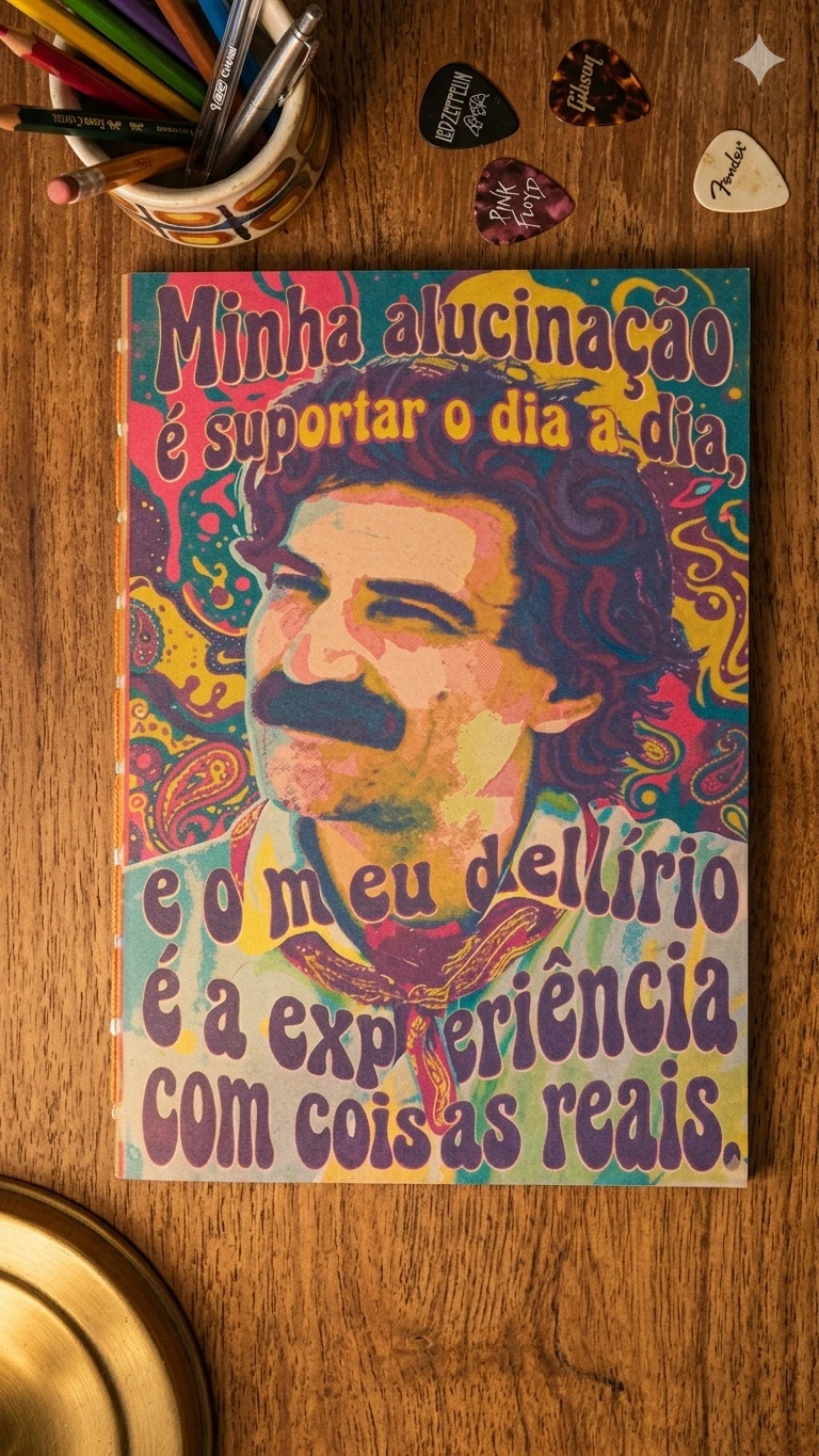 Kit com 3 Cadernos artesanais com estampas variadas