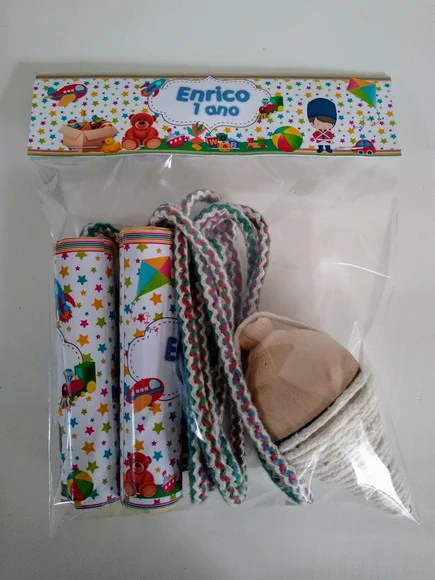 Kit Corda com Cabo Personalizado e Pião Brinquedos
