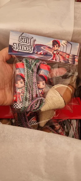 Kit Corda com Cabo Personalizado e Pião Formula 1