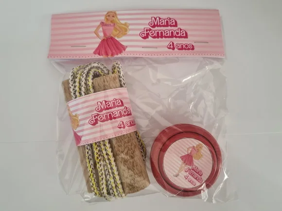 Kit Corda e Ioio Personalizado Barbie e Ken