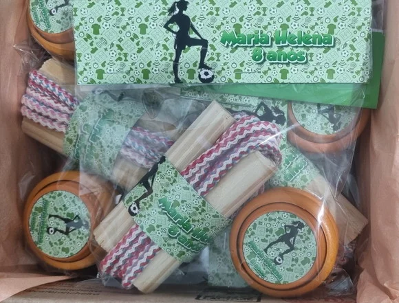 Kit Corda e Ioio Personalizado Futebol Feminino