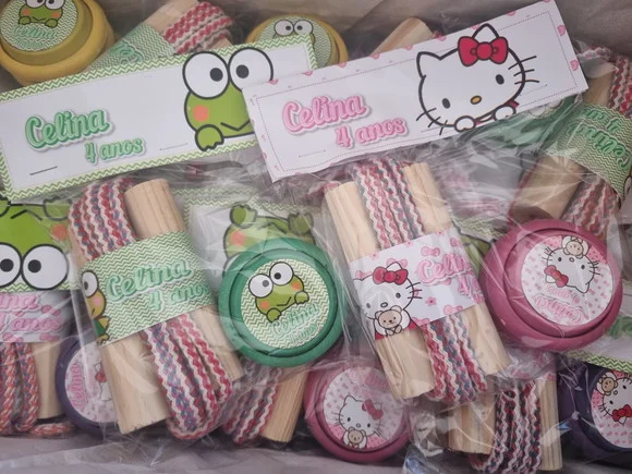 Kit Corda e Ioio Personalizado Hello Kitty