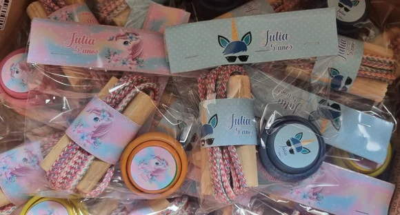 Kit Corda e Ioio Personalizados Unicornio