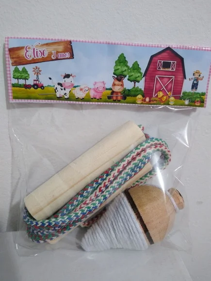 Kit Pião e Corda Fazendinha
