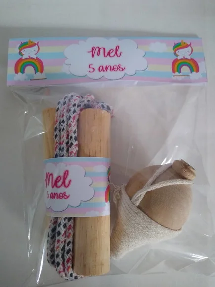 Kit Pião e Corda Unicornio