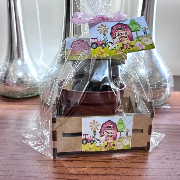 Kit aniversário personalizado Fazendinha plantio- Elaboramos Todos os Temas