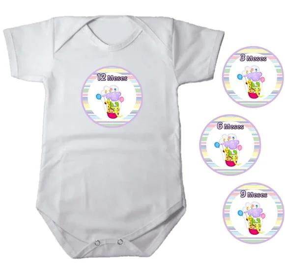 Kit de Adesivo Mêsversário Animais