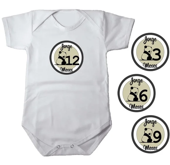 Kit de Adesivo Mesversario Pandinha