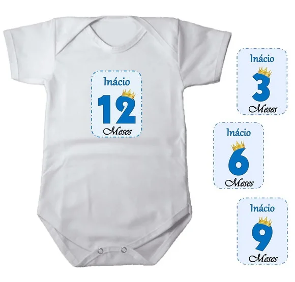Kit de Adesivo Mêsversário Principe Nomes