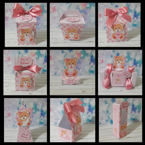 Kit de Lembrancinhas para Chá de Bebê Fraldas Menina