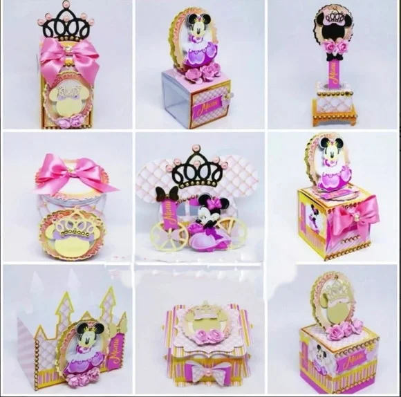 Kit Digital Arquivo de Corte Silhouette Minnie Rosa