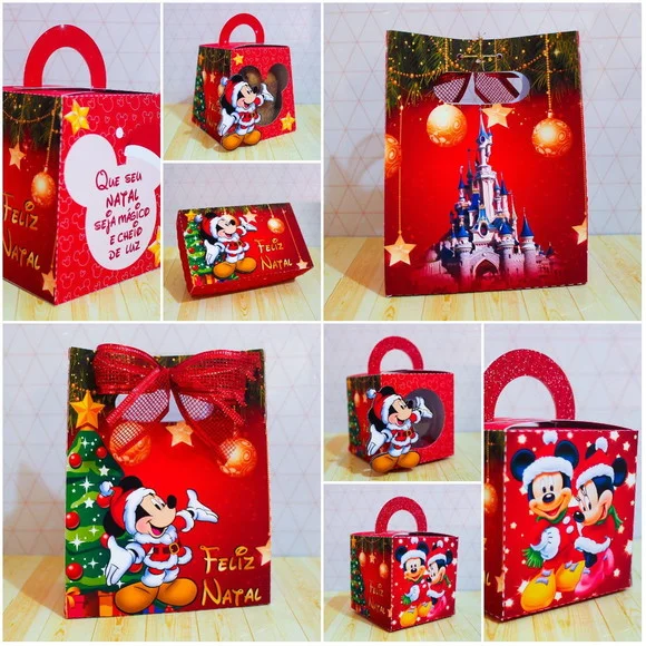 Kit Digital Natal Mickey Luxo