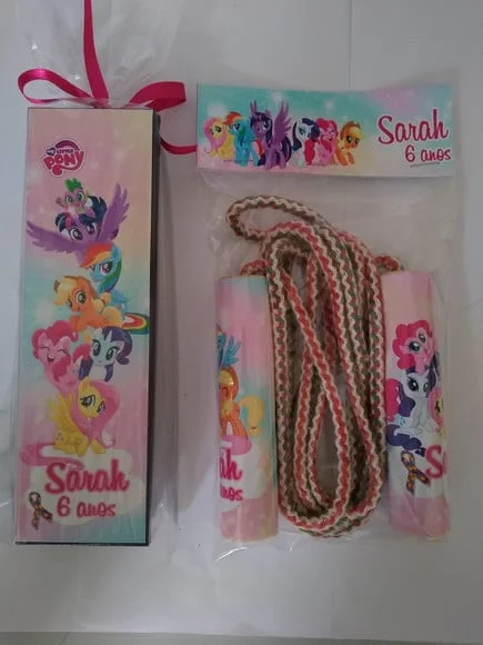 Kit Domino e Corda Personalizado My Little Pony