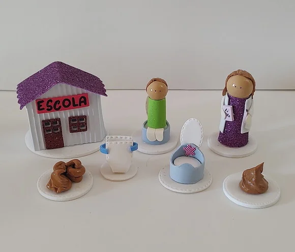 Kit Encoprese Infantil Psicogênica para Constelação Familiar Mesa ou Água