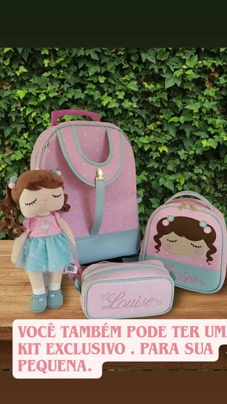 Kit Escolar Metoo Não Vai Inclui a Boneca
